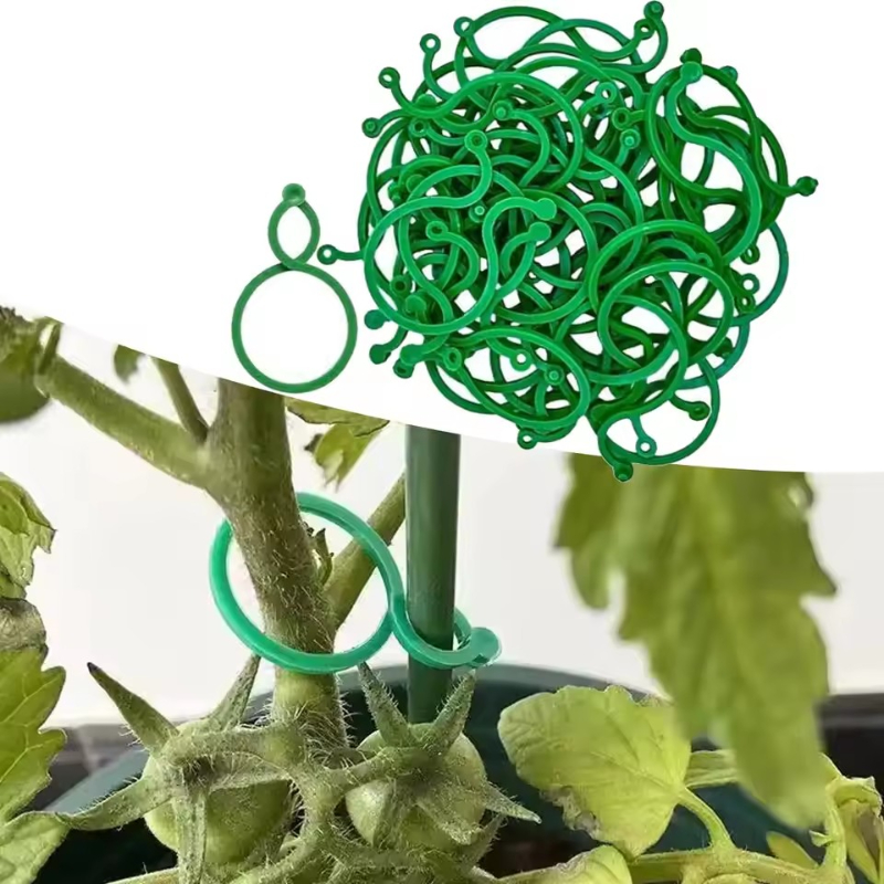 Vine Climbing Plastic - 50-400 Stück Pflanzenstützclips, wetterbeständige Kunststoff-Gartenclips für