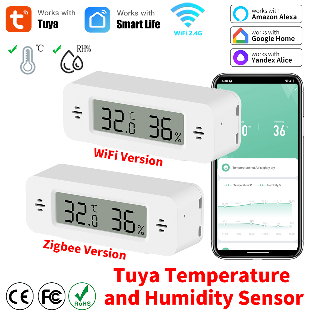 Tuya WiFi/Zigbee Temperatur-Fe – Digital Hygrometer Probe Bewertung und Preis