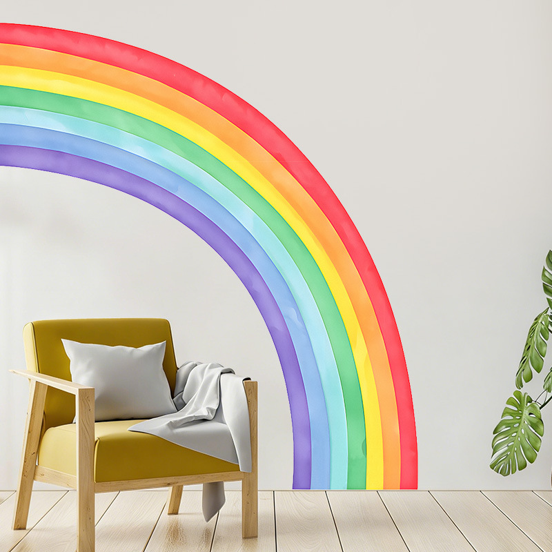 Große Regenbogen-Wandaufkleber – Pvc Panel Background Bewertung und Preis