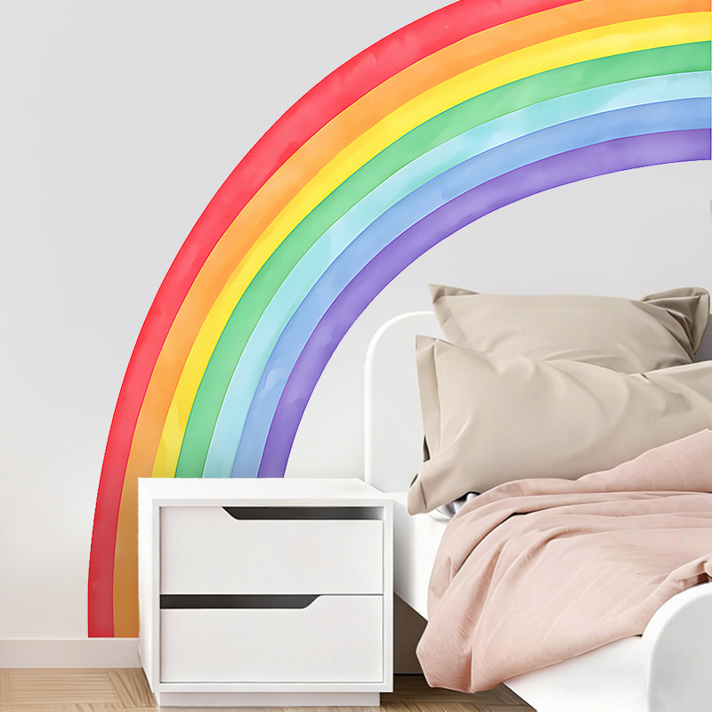 Große Regenbogen-Wandaufkleber – Pvc Panel Background Bewertung und Preis