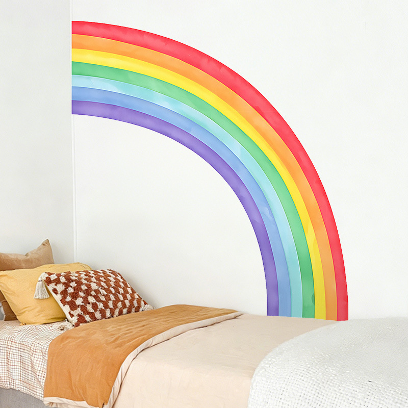 Große Regenbogen-Wandaufkleber – Pvc Panel Background Bewertung und Preis